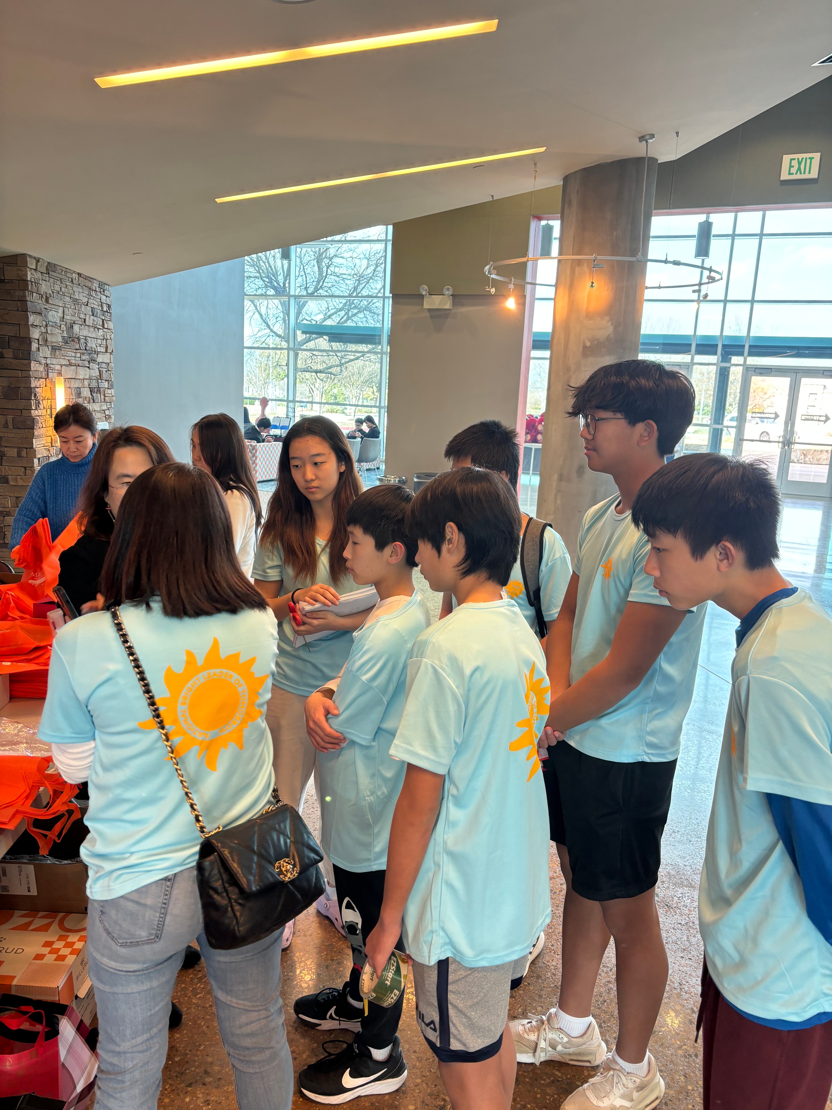 Volunteers and community members at Chinese New Year event